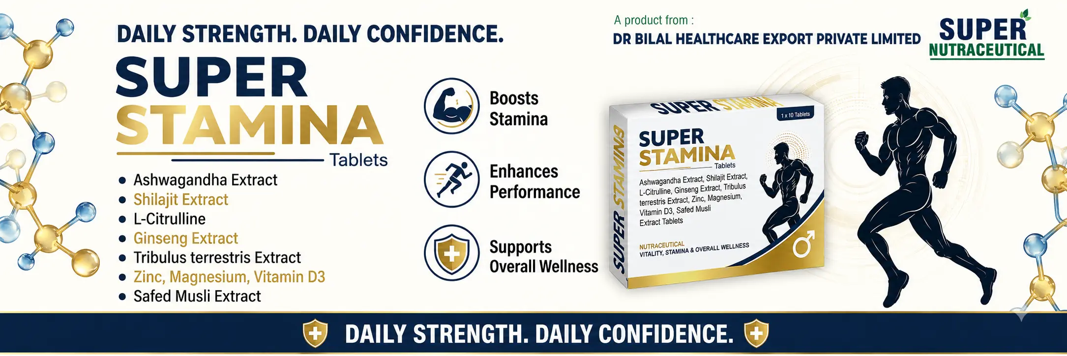 Super Stamina nutraceutical supplement for energy and vitality